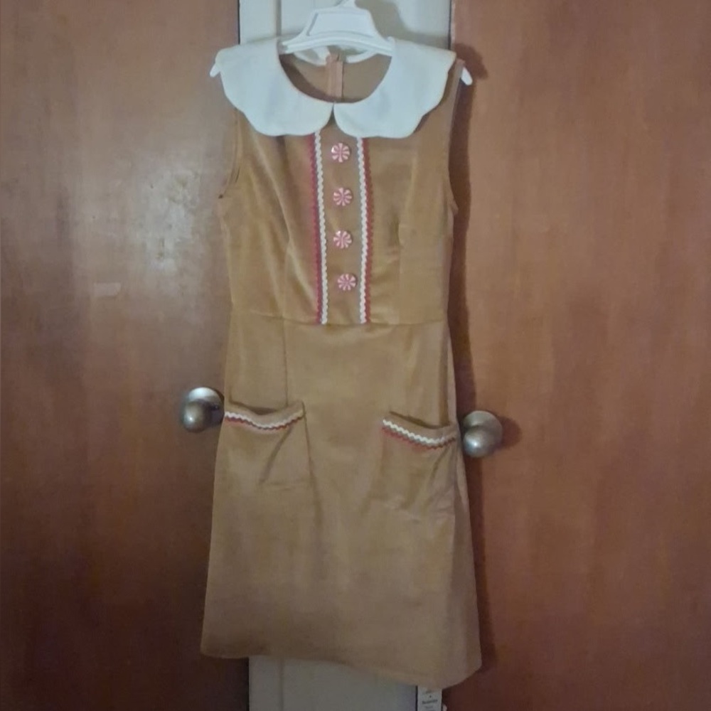 Retro Stage Gingerbread Inspired Jumpsuit